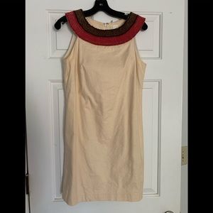 Shoshanna beaded shift dress